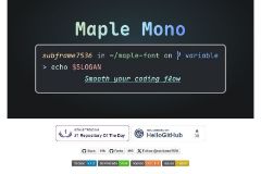 Maple Mono:开源等宽编程字体下载与安装指南