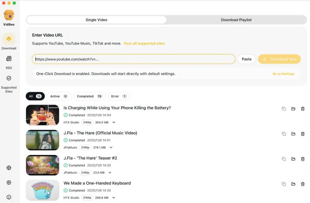VidBee视频下载器 VidBee视频下载器